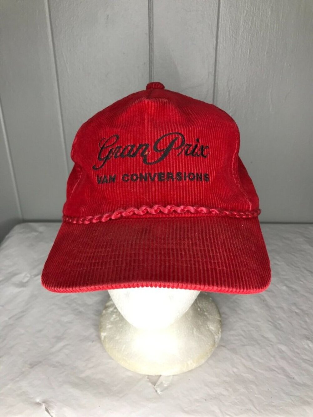 Vintage Pontiac Grand Prix Van Conversions Corduroy Adjustable Baseball Cap Hat
